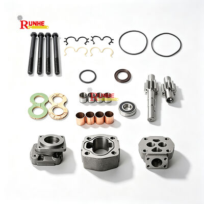 جودة  P365 Hydraulic Gear Pump & Motor Spare Parts Gear Shaft, Side Plate, Seal Kit, Bearing, Pump Housing for Construction Machinery مصنع