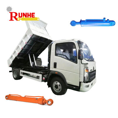 Hard Chrome Rod 0.8 MPS Lift Speed Dump Truck Cylinder For Haul Trucks