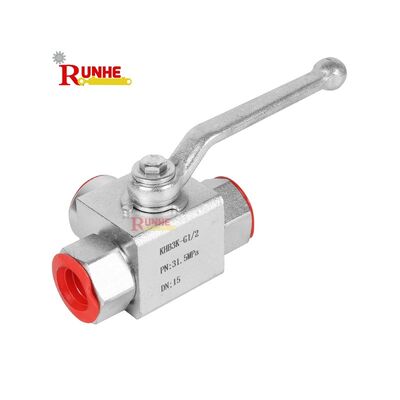 KHB3K-G1/2 Hydraulic Control Valve 315bar Hydraulic 3 Way Ball Valve G1/2