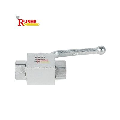 YJZQ－G3/8 Two-position Two-way Hydraulic Ball Valve Shut-off Compact Structure