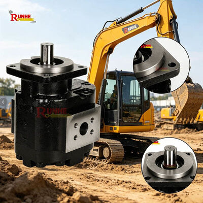Cast Iron Hydraulic Gear Motor PGM 75 Series Bulldozer Part