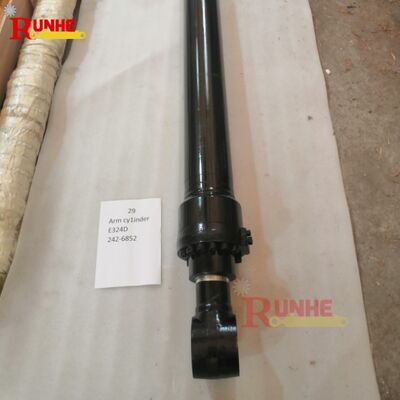 Chrome Plated Rod 324D Excavator Arm Cylinder Replacement Cylinder