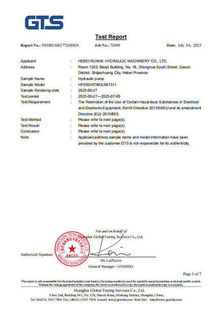 Hebei Runhe Hydraulic Machinery Co., Ltd.